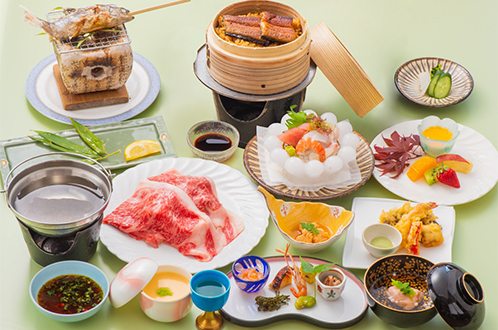 【おおいたグルメ】日田名物鰻のせいろ蒸しなど『極上会席』プラン(2食付)